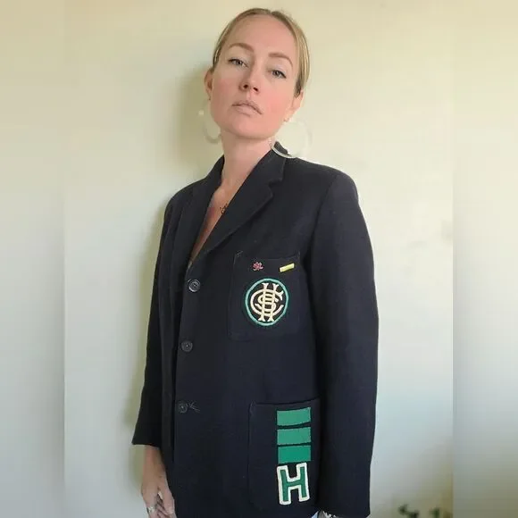 Bernstein Navy Wool Prep Jacket S-M - Picture 3 of 12